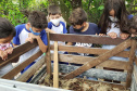 Aula prática de compostagem na Ilha do Mel