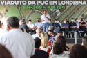 O governador Carlos Massa Ratinho Junior lança nesta sexta-feira (4) a licitação do Viaduto da PUC, em Londrina. 