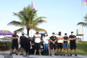 Polícia Científica do Paraná promove atividades lúdicas para crianças na praia de Caiobá