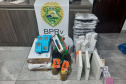 Em diferentes cidades, policiais rodoviários estaduais apreendem 200 quilos de maconha, porções de crack e equipamentos eletrônicos
