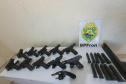 Arsenal de pistolas com destino a Minas Gerais é apreendido durante abordagem do BPFRON em Matelândia