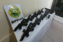 Arsenal de pistolas com destino a Minas Gerais é apreendido durante abordagem do BPFRON em Matelândia