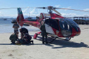 Aeronaves do BPMOA cumprem 62 missões e auxiliam no atendimento de 108 pessoas durante o verão no Litoral