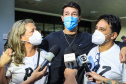 Repatriado da Ucrânia - Murilo Koefendee Maia, jogador de futebol,  com a mãe Angélica Maia e o pai  Juarez Maia - Curitiba, 11/03/2022