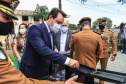 Governador Carlos Massa Ratinho Junior participa da solenidade de 51 anos da Academia Policial Militar do Guatupê - Curitiba, 08/03/2022