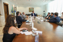 O governador Carlos Massa Ratinho Junior recebe nesta segunda-feira(7), o Presidente da Renault do Brasil, Ricardo Gondo  e o  Presidente da Renault para a América Latina,  Luiz Pedrucci 