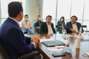 O governador Carlos Massa Ratinho Junior recebe nesta segunda-feira(7), o Presidente da Renault do Brasil, Ricardo Gondo  e o  Presidente da Renault para a América Latina,  Luiz Pedrucci 