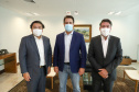O governador Carlos Massa Ratinho Junior recebe nesta segunda-feira(7), o Presidente da Renault do Brasil, Ricardo Gondo  e o  Presidente da Renault para a América Latina,  Luiz Pedrucci 