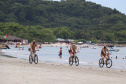 Ciclopatrulhamento da PM aumenta mobilidade das equipes no atendimento ao cidadão no Litoral durante o verão 