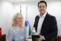 O governador Carlos Massa Ratinho Junior  recebe  nesta quarta-feira (30), no Palácio Iguaçu, Embaixadora do Canadá no Brasil, Jennifer May -  Curitiba, 30/03/2022