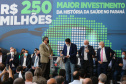 Estado investirá R$ 250 milhões em saúde nos municípios, maior pacote da história do Paraná