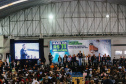 governador Carlos Massa Ratinho Junior e o  Secretário da Saúde, Beto Preto, assinam nesta quinta-feira (31), liberação de recurso para o Hospital de Rio Branco do Sul. 31/03/2022 - 