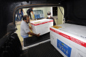 Distribuição de vacinas contra Covid 19, para as regionais de saúde do Paraná, no Cemepar, em Curitiba -  Curitiba, 29/03/2022