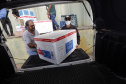 Distribuição de vacinas contra Covid 19, para as regionais de saúde do Paraná, no Cemepar, em Curitiba -  Curitiba, 29/03/2022