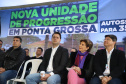 Governador entrega colégio e anuncia pavimentação da Estrada de Alagados, em Ponta Grossa
