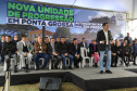 Governador entrega colégio e anuncia pavimentação da Estrada de Alagados, em Ponta Grossa