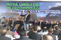 Governador entrega colégio e anuncia pavimentação da Estrada de Alagados, em Ponta Grossa