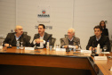 Governador Carlos Massa Ratinho Junior anuncia parceria entre Fiocruz,Tecpar e IBMP. Foto: Ari Dias/AEN.