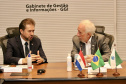Vice-governador recebe ministro do Paraguai