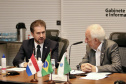 Vice-governador recebe ministro do Paraguai