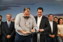 governador Carlos Massa Ratinho Junior anuncia nesta segunda-feira (27) a  construção de um museu internacional de arte em Foz do Iguaçu, a primeira  instituição cultural da América Latina a contar com a cooperação do Centro  Georges Pompidou, da França