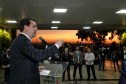 governador Carlos Massa Ratinho Junior anuncia nesta segunda-feira (27) a  construção de um museu internacional de arte em Foz do Iguaçu, a primeira  instituição cultural da América Latina a contar com a cooperação do Centro  Georges Pompidou, da França