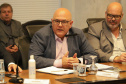 Governador Carlos Massa Ratinho Junior em agenda com Ministro da Infraestrutura Marcelo Sampaio. Foto: Ari Dias/AEN.