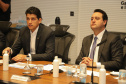Governador Carlos Massa Ratinho Junior em agenda com Ministro da Infraestrutura Marcelo Sampaio. Foto: Ari Dias/AEN.