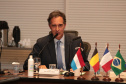 Vice-governador do Estado do Paraná, Darcia Piana, durante reunião com cônsules da União Europeia - 