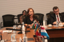Vice-governador do Estado do Paraná, Darcia Piana, durante reunião com cônsules da União Europeia - 