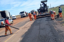 Programa de Conservação de Pavimentos do DER/PR atende rodovia de Quarto Centenário