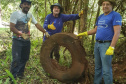   Voluntários limpam e preservam Rio Cascavel