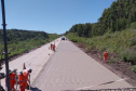 Com 90% da obra pronta, DER prevê concluir pavimento de concreto da PRC-280 ainda em 2022