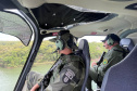Aeronave foi cedida pela Casa Militar ao Batalhão de Polícia Ambiental – Força Verde. Ela será utilizada para ações de orientação da população, prevenção e combate a ações danosas ao meio ambiente até o dia 2 de janeiro. (Foto: SESP)