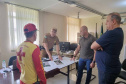 GUARATUBA - Secretário de Segurança acompanha ações do Verão Maior Paraná em Guaratuba e na Ilha do Mel -   O secretário e sua comitiva estiveram nas sedes do Corpo de Bombeiros Militar, da Polícia Militar, da Polícia Civil e da Polícia Penal, em Guaratuba - 