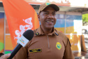 Banda da Policia Militar se apresenta em Guaratuba. - Foto:Ari Dias/AEN