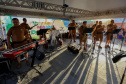 Banda da Policia Militar se apresenta em Guaratuba. - Foto:Ari Dias/AEN