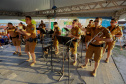 Banda da Policia Militar se apresenta em Guaratuba. - Foto:Ari Dias/AEN
