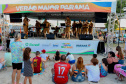 Banda da Policia Militar se apresenta em Guaratuba. - Foto:Ari Dias/AEN
