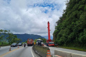 Guindaste do DER chega à BR-277 para obra emergencial no Litoral 