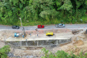 Estrada da Graciosa - obras de recuperação da Estrada da Graciosa, depois dos desmoronamentos causados pelas chuvas Foto: Albari Rosa/AEN
