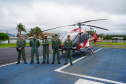  Serviço de resgate e patrulhamento aéreo realizado pelo Batalhão de Polícia Militar de Operações Aéreas (BPMOA), no litoral paranaense.