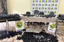 Polícia Militar apreende dois caminhões com 160 armas em Iporã e Perobal