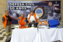 Exposição no Palácio Iguaçu comemora 50 anos da Defesa Civil do Paraná