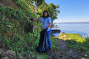 Portos do Paraná comanda mutirão de limpeza de resíduos sólidos na ilha de Eufrasina