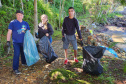 Portos do Paraná comanda mutirão de limpeza de resíduos sólidos na ilha de Eufrasina