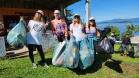 Portos do Paraná comanda mutirão de limpeza de resíduos sólidos na ilha de Eufrasina