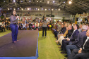 O governador Carlos Massa Ratinho Junior participou da abertura da ExpoFrísia, em Carambeí.