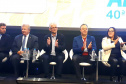 O vice-governador Darci Piana e o secretário da Agricultura, Norberto Ortigara, participaram da abertura da ExpoApras 2023