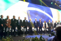 O vice-governador Darci Piana e o secretário da Agricultura, Norberto Ortigara, participaram da abertura da ExpoApras 2023
